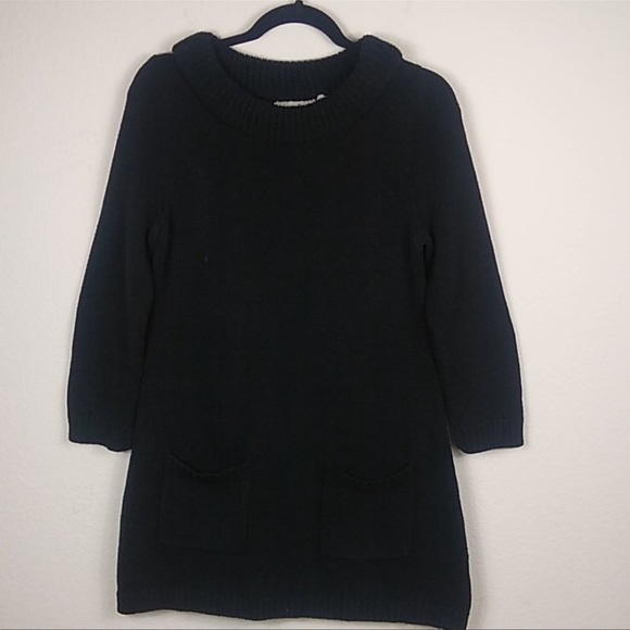 Anthropologie Field Flower Black Tunic Sweater Women’s Size Small - Picture 3 of 10